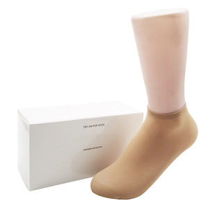 Chaussettes d'hygiène unisexes, chaussettes non réutilisables, chaussettes d'essayage pour <span class=keywords><strong>bowling</strong></span>, patinoire - Product Image 2