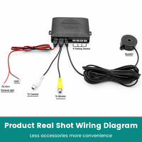Sistema de Asistencia de Estacionamiento con Sensor de Video para Auto, CPU de Doble Núcleo, Radar de Reversa, Monitor de Estacionamiento con Pantalla Digital, Kit Universal