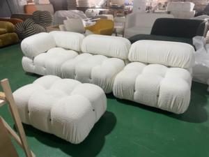 Moderno y Lujoso Juego de Sofás Sherpa para Sala de Estar, 3 Plazas, Modular, para Apartamento o Villa, Combinación Libre, Sofá Mario Bellini - Product Image 4