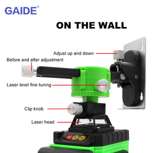 GAIDE-<span class=keywords><strong>nivel</strong></span> láser 3d, herramienta de nivelación de suelo de varias líneas, batería de carga USB, haz verde, <span class=keywords><strong>360</strong></span> - Product Image 6