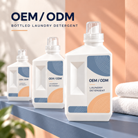 Détergent à lessive liquide en bouteille PET ou HDPE, emballage OEM, étiquette privée, fourniture pour les marques de produits de lavage et les lignes de produits de vente au détail