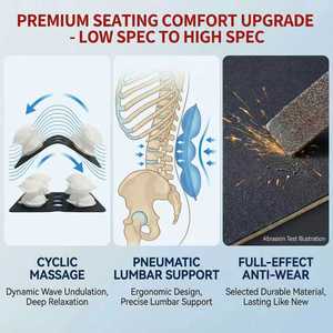 Accessoires de mise à niveau pour sièges de voiture : Support lombaire 6 directions et massage pneumatique 8 points – Pièces de rechange pour <span class=keywords><strong>Audi</strong></span> A4 A6 <span class=keywords><strong>Q5</strong></span> Q7 - Product Image 5