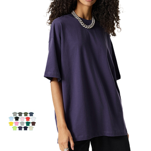 <span class=keywords><strong>Camiseta</strong></span> Básica de Algodón para Verano, Unisex, Cuello Redondo, Estilo Casual, Holgada, Multicolor, Manga Corta, <span class=keywords><strong>Camiseta</strong></span> Básica al por Mayor de Secado Rápido - Product Image 3