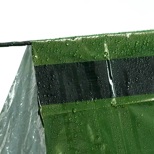 Tenda da Pesca Isolata <span class=keywords><strong>in</strong></span> Alluminio PE Verde - Tenda di Emergenza OEM Firstime per Sopravvivenza all'Aperto e Gite di Pesca - Product Image 5