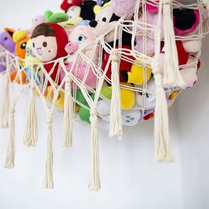 Red o Hamaca para Peluches para Cuarto de Juegos o Dormitorio Infantil, Hamaca Boho para Peluches con Borlas, Organizador de Juguetes de Peluche para Esquina - Product Image 3