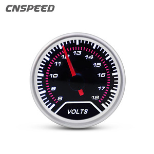 CNSPEED 52 มม. เกจวัดแรงดันไฟฟ้า 8-18V DC เครื่องวัดแรงดันไฟฟ้าในรถยนต์อลูมิเนียมอัลลอยด์แดชบอร์ดมิเตอร์ - Product Image 1