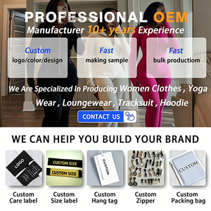 Conjunto Deportivo de 2 Piezas con Logotipo Personalizado del Fabricante, Color Sólido, Informal, Manga Larga, Cierre con Cordón, Pantalones Anchos, para Yoga - Product Image 5