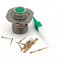 D38999/24FC35PN Circular Connector Shielded Circular Panel Receptacle, Removable Crimp Type Female Socket Connectors D38999