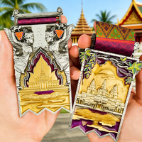 Medallas de Metal Personalizadas de Fabricantes, Premios de Aleación de Zinc Económicos, Regalos Deportivos para Maratón, Carrera, con Cinta