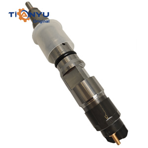 Inyector de combustible 0445120333 0445120376 445 0 120 <span class=keywords><strong>376</strong></span> para motor diésel Doosan apto para inyector de riel común de construcción BOSCH - Product Image 1