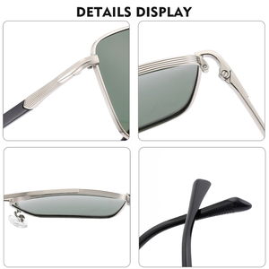 <span class=keywords><strong>2025</strong></span> Custom Logo Metalen Zonnebril Voor Mannen Dubbele Straal Gepolariseerde Zonnebril Uv400 Gouden Frame Tac Lenzen Nieuwe Tinten Oculos De Sol - Product Image 5