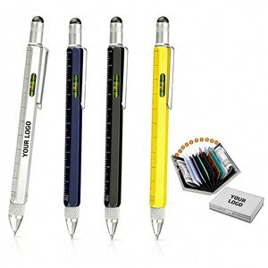 Stylo bille multifonction personnalisé en gros pour cadeau promotionnel d'entreprise, stylo multifonction avec logo personnalisé - Product Image 1