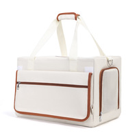 Sac de transport double étage pour animaux de compagnie, grande capacité, respirant, pour deux chats ou chiens, sac de voyage pour animaux