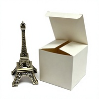 Boîtes rigides recyclées personnalisées avec logo pour emballage alimentaire, boîte à cupcakes, boîte à gâteaux à fermeture supérieure, boîtes à emporter en papier artistique, boîtes à chocolat blanc personnalisées