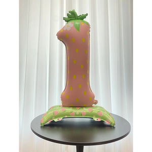 Nuovo palloncino a forma di fragola da 40 pollici con decorazione per festa di buon compleanno forniture per Baby Shower regali 0-9 palloncini di elio - Product Image 2