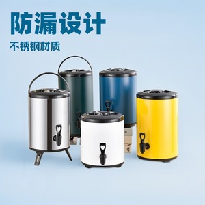 ถังชาเย็นสแตนเลส 6 ลิตร 8 ลิตร 10 ลิตร 12 ลิตร แบบสองชั้นเก็บความร้อน สำหรับใช้ในเชิงพาณิชย์ - Product Image 4