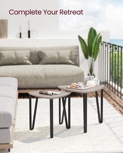 Vasagle dễ dàng lắp ráp Bàn cà phê gỗ cho phòng khách bán nóng giá bán buôn bên bàn làm tổ Bàn cà phê - Product Image 3