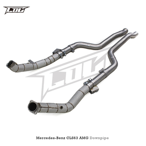 Tuyau de descente à flux libre en acier inoxydable avec bouclier thermique pour Mercedes-Benz CLS63/<span class=keywords><strong>CLS63S</strong></span> 5.5T 2007-2017 – En stock - Product Image 5
