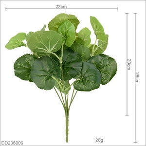Foglie <span class=keywords><strong>Artificiali</strong></span> <span class=keywords><strong>Realistiche</strong></span> al Tatto, Pianta Artificiale di Begonia per Decorazioni Paesaggistiche - Product Image 2