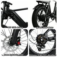 Vélo électrique tout-terrain YANGOR Y20 Plus, best-seller, pneus larges 20 pouces, stock UE