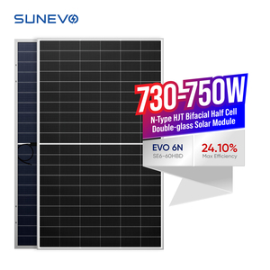 Sunevo แผงเซลล์แสงอาทิตย์แบบสองหน้าชนิด hjt ประสิทธิภาพสูง730W 750W สำหรับโครงการฟาร์มและเชิงพาณิชย์ที่ติดตั้งบนพื้น6N 132 - Product Image 1