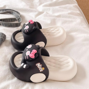Cute KT Cat <b>Slippers</b> For Women Summer EVA Thick Sole Cloud Feel Non Slip Indoor Outdoor Slides - Product Image 1