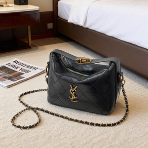 Bolso <span class=keywords><strong>de</strong></span> Hombro y Bandolera Minimalista Cuadrado Pequeño con Cierre <span class=keywords><strong>de</strong></span> Cadena y Cremallera, Diseño Exclusivo, Estilo 2026, para Mujer - Product Image 1