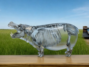 Escultura Artística de <span class=keywords><strong>Esqueleto</strong></span> de Rana en Resina Transparente de Alta Definición con Detalles Realistas de Huesos de Animales para el Hogar - Product Image 2