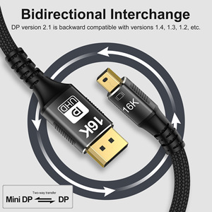 <span class=keywords><strong>Cable</strong></span> Mini <span class=keywords><strong>DisplayPort</strong></span> a <span class=keywords><strong>DisplayPort</strong></span> 2,1 <span class=keywords><strong>Cable</strong></span> Mini <span class=keywords><strong>DisplayPort</strong></span> 2,1 Mini-DP 2,0 a DP <span class=keywords><strong>Cable</strong></span> Kabel 16K 60Hz <span class=keywords><strong>Cable</strong></span> Ultra-HD UHD - Product Image 4