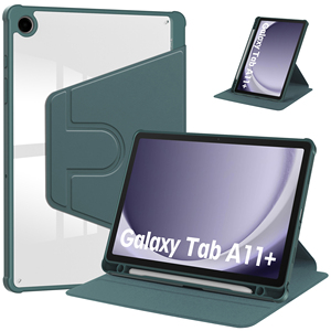 Custodie per <span class=keywords><strong>Tablet</strong></span> Smart con supporto sottile rotante a 360 ° con portapenne Smart Cover ribaltabile per <span class=keywords><strong>Samsung</strong></span> Galaxy Tab A11 + 11 pollici - Product Image 1
