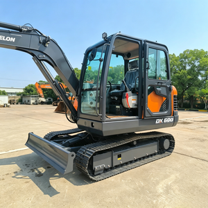 Excavadora DX60D 6T de fábrica, potente miniexcavadora sobre orugas para minería, construcción, agricultura y trabajos de servicios públicos. - Product Image 3