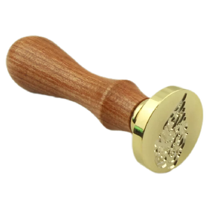 Timbro per Ceralacca Personalizzabile con il Tuo Logo in Ottone/Rame, Distintivo Scolastico Natalizio e Timbri per Torte con Grazioso Design a Bussola Nautica - Product Image 6