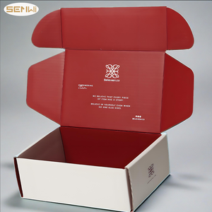 Cajas de embalaje ecológicas Caja de papel corrugado de color personalizado Cajas de embalaje de pinta de hielo impresas para joyería - Product Image 1