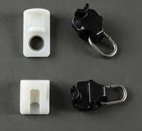 Anneaux silencieux en plastique pour rideaux, accessoires pour rideaux à œillets
