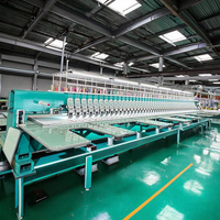 Machine à broder plate informatisée multi-têtes, équipement de broderie multi-aiguilles industriel pour la production de vêtements en série