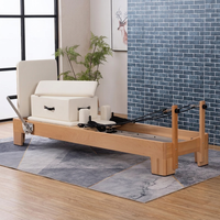 Ensemble de cinq pièces de Pilates en hêtre pour studio de yoga, équipement de fitness, échelle, seau, marchepied stable, chaise pour la danse et les sports