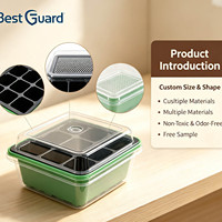 Envases de Blíster Personalizados para Bandejas de Semilleros, Contenedor Termoformado de Plástico PET Transparente