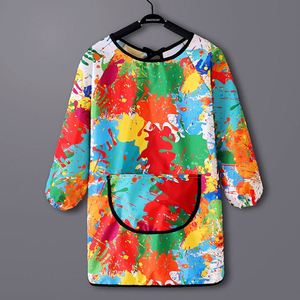 Women's Treasure Long Sleeve Painting Overalls Anti-Dressing Baby Dinner Bib Kindergarten Art-Children <b>Kitchen</b> Apparatus - Product Image 1