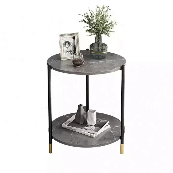 Wholesale Coffee Table Living Room Home Simple Modern Sofa Side Table Light Luxury Small Round Table