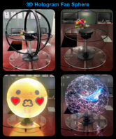 Esfera Mini Holográfica 3D para Eventos Deportivos 2026, Pantalla Flotante 3D para Publicidad, Videos Personalizados para Bares Deportivos y Eventos Minoristas