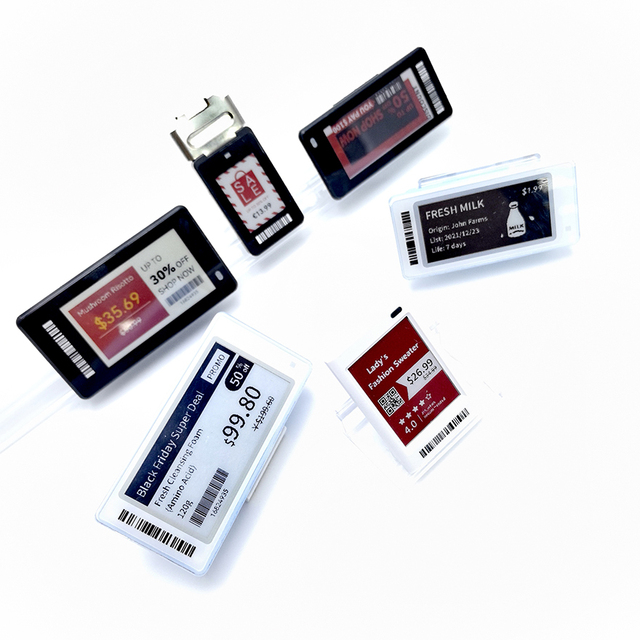 E-paper Wireless ESL Electronic Shelf Label 1.54 Inch E-ink Screen Display Digital Price Tag Electronic Pricing Labeling System