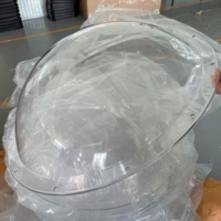 Cubierta protectora de vidrio de cúpula transparente de PC acrílica de 2 pulgadas Mini cámara de seguridad CCTV carcasa de cúpula pequeño hemisferio de policarbonato