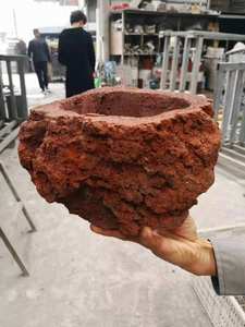 Macetas de <span class=keywords><strong>piedra</strong></span> de roca de Lava volcánica roja para jardín, paisajismo, flores, medianas para plantas - Product Image 3