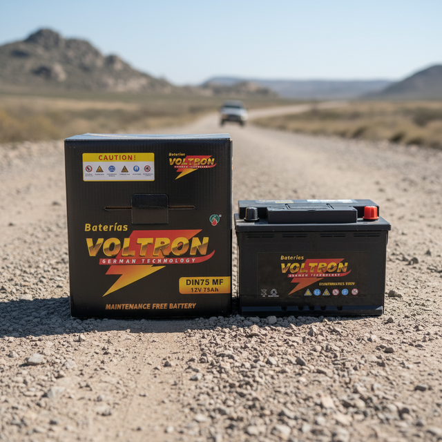 VOLTRON New High Performance 12V 75AH Maintenance-Free Lead Acid Battery for Car/Truck Starting Replacement 690 CC 12-Month