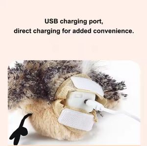 Giocattoli con erba gatta e gatto che sbattono le ali di simulazione uccello interattivo <span class=keywords><strong>Flappy</strong></span> Bird chase giocattolo con gatto Touch ha attivato giocattoli da gioco per cani di peluche - Product Image 5