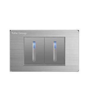 Interruptor de Pared de 2 Botones Yuhe Group YHKG-MSKG, 16A 250V, Control Táctil, Moderno, IP24, Vida Útil Mecánica de 100,000 Ciclos - Product Image 2