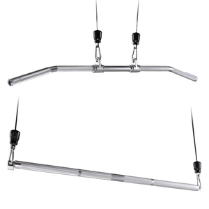 Fixations <span class=keywords><strong>de</strong></span> câble à barre droite en aluminium pour poignée <span class=keywords><strong>de</strong></span> poulie <span class=keywords><strong>de</strong></span> gymnastique - Product Image 2