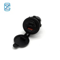Chargeur USB double port 12V/24V étanche 65W PD Type-C et 35W QC3.0 pour voiture, bateau et marine