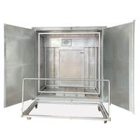 Four de séchage et de polymérisation industriel personnalisé à commande PLC, en acier, chauffé électriquement, pour peinture en poudre, avec moteur