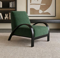 Fauteuil simple STG de style rétro européen et américain, style médiéval, vintage, décontracté, avec structure en acier, pour la maison